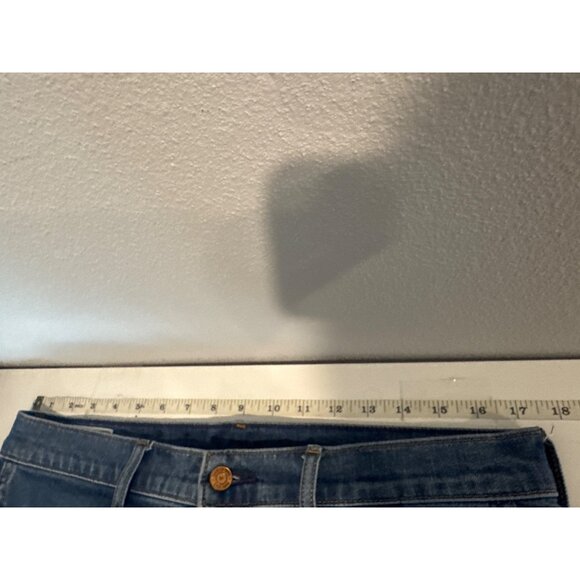 Gap Womens Jeans Sz 32 / 14 Blue Denim 70s Flair High Rise Retro Hippie Boho - Picture 7 of 11